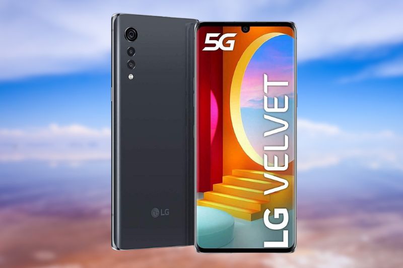 LG Velvet um design elegante