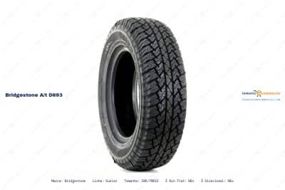 Ficha técnica Bridgestone a/t d693
