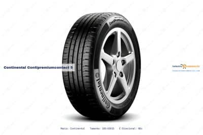 Ficha técnica Continental contipremiumcontact 5