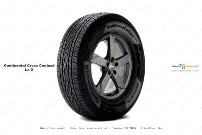Ficha técnica Continental cross contact lx 2