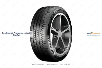 Ficha técnica Continental premiumcontact 6 runflat